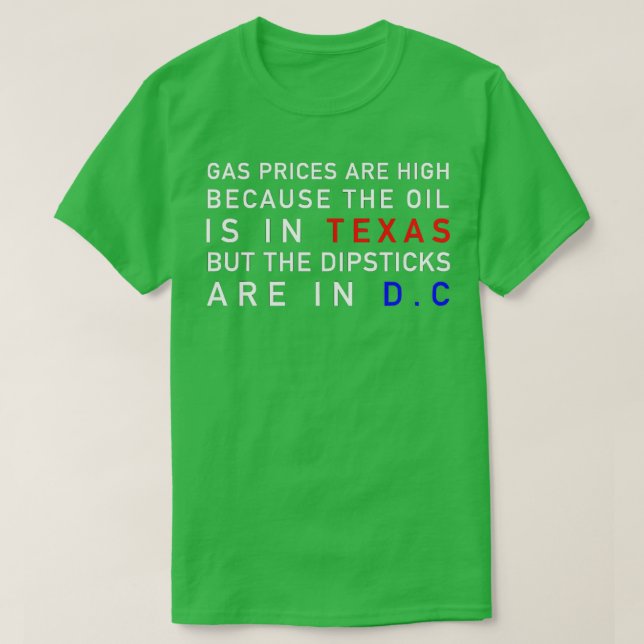 Hohe Gaspreise T-Shirt (Design vorne)
