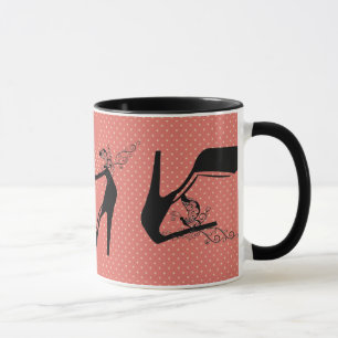 Hohe Heels-Mode-Stylist-Designer-Muster Tasse