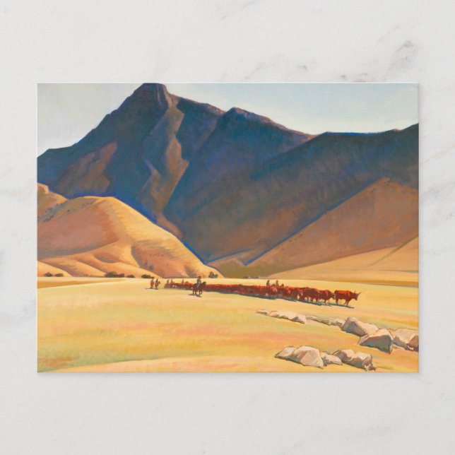 Hohe Hügel von Tehachapi, 1936 von Maynard Dixon Postkarte (Vorderseite)