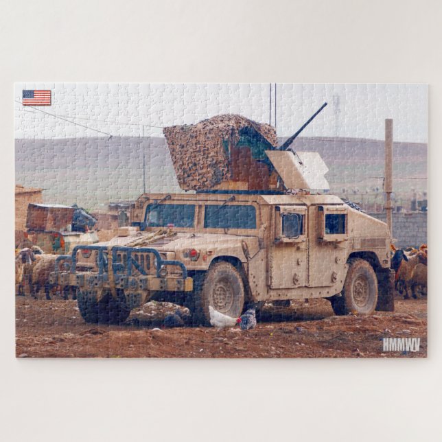 HOHE MOBILITÄT MIT FAHRZEUGEN (20 x 30 Zoll) Puzzle (Horizontal)