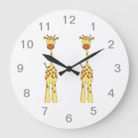 Hohe niedliche Giraffe. Cartoon-Tier