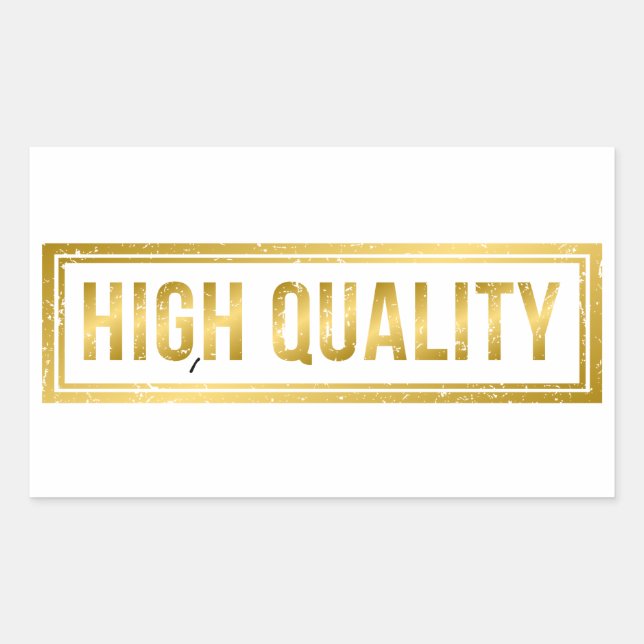 Hohe Qualität Rechteckiger Aufkleber (Vorderseite)