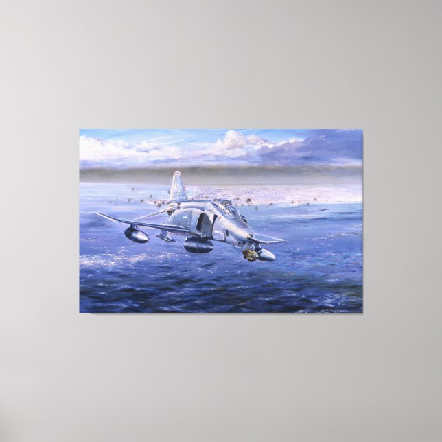 Hohe Rollen über Kuwait von Rick Herter Print Leinwanddruck (Vorderseite)