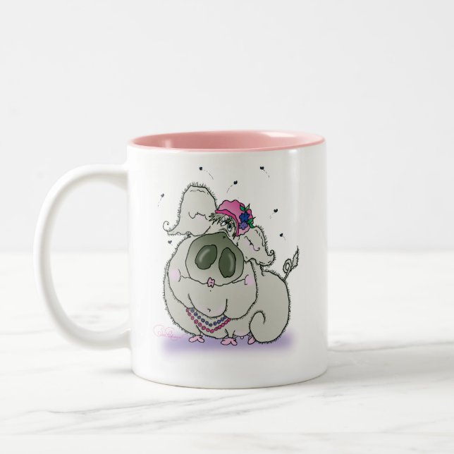 Hohe Sau-ciety Tasse - Rosa (Links)