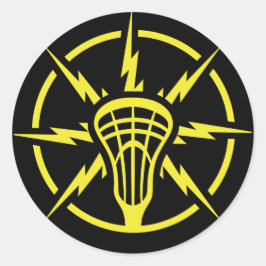 Hohe Spannung Runder Aufkleber