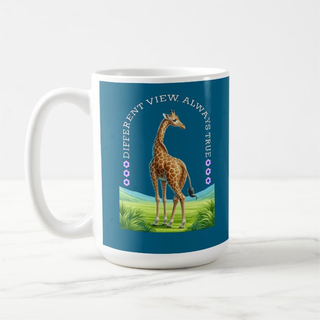 hohe stehende Giraffe Kaffeetasse (Links)