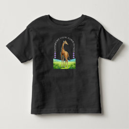 hohe stehende Giraffe Kleinkind T-shirt