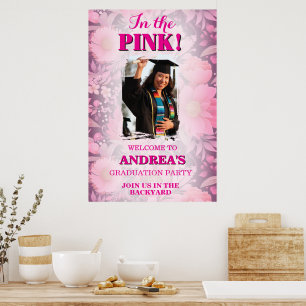 Hohe Stimmung in Rosa! Heißrosa Abschlussfeier Poster