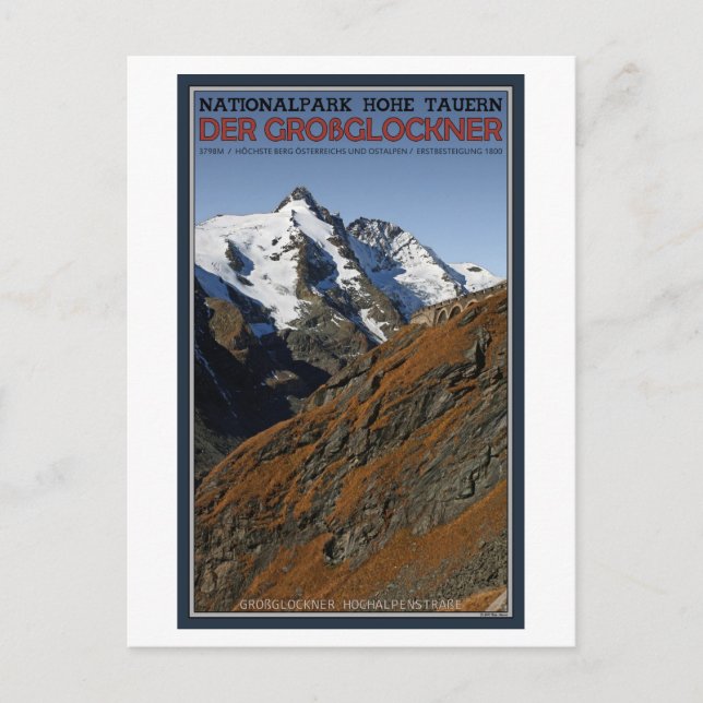 Hohe Tauern - Großglockner Postkarte (Vorderseite)
