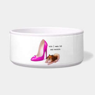 Hohe und entschlossene Hundeschüssel Napf