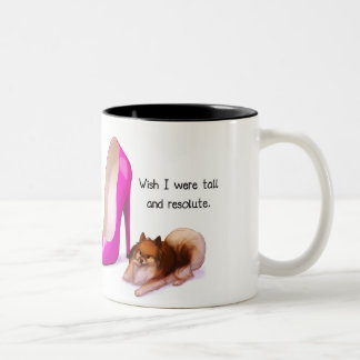 Hohe und entschlossene Tasse