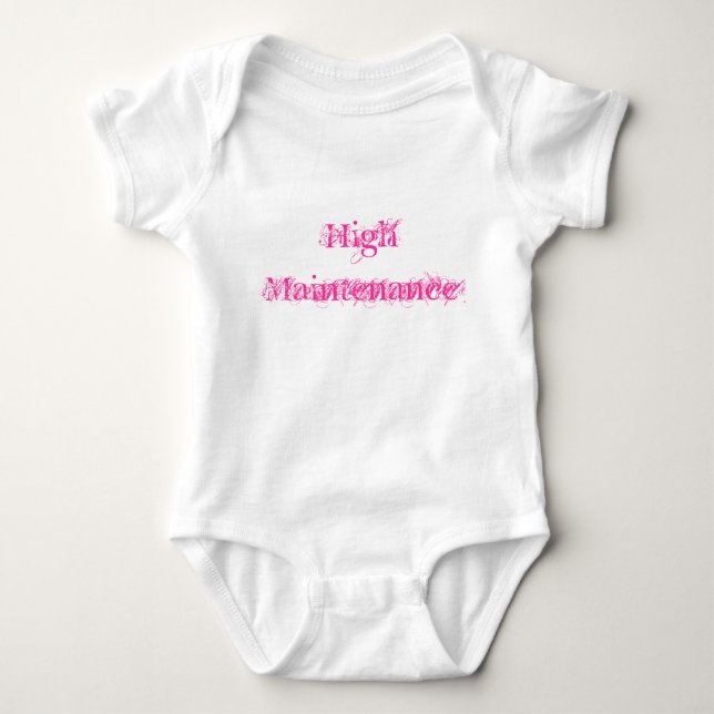 Hohe Wartung - aber wert. Baby Strampler (Vorderseite)