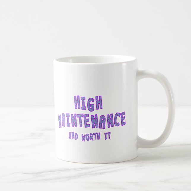 Hohe Wartung u. wert sie Tasse (Rechts)