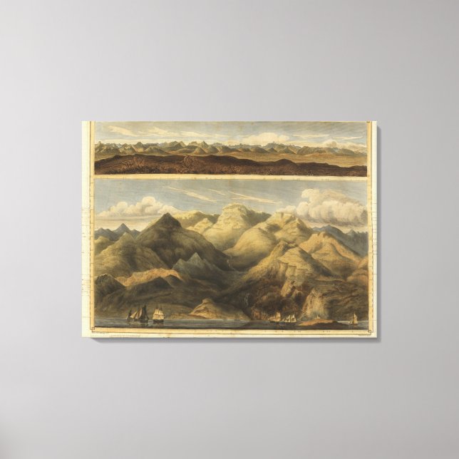 Höhen, Berge Schottlands Leinwanddruck (Vorderseite)