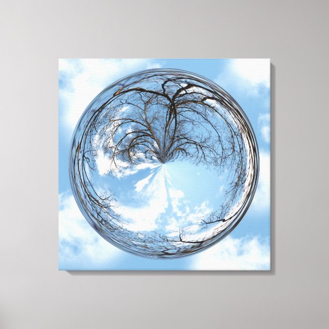 Höhen des Himmelsbaums und Himmel in Blase Leinwanddruck (Vorderseite)