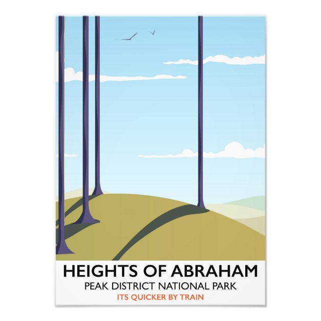 Höhen des Posters des Abraham Peak District Fotodruck (Vorne)