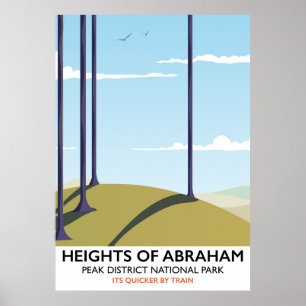 Höhen des Posters des Abraham Peak District Poster