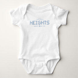 Höhen Tile, Blue Tile, Houston Heights Baby Body Baby Strampler