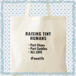 Höhen winzige Menschen Funny Mama Slogan Moderne M Tragetasche