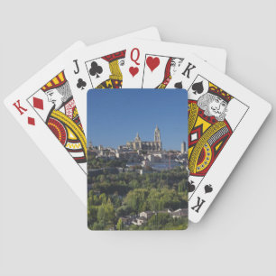 Höhenlage mit Blick auf die Kathedrale Segovia Spielkarten