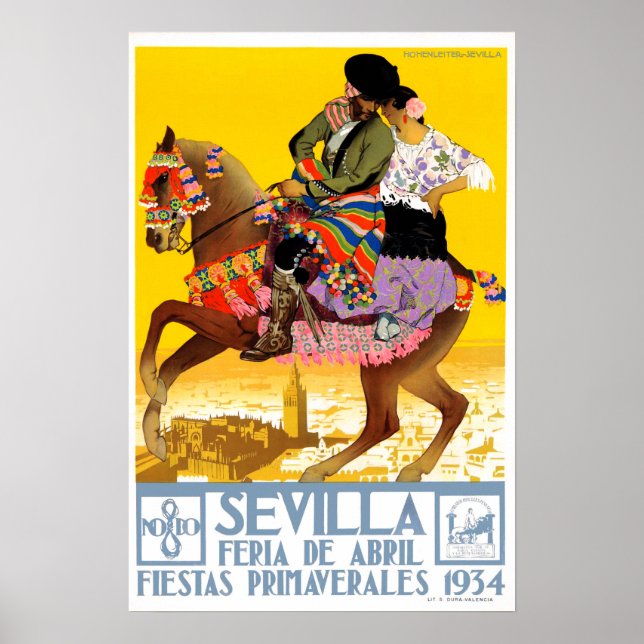 HOHENLEITER. Sevilla, Feria de Abril, Poster (Vorne)