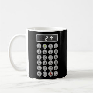 Höhenrudertasten Aufzug Kaffeetasse