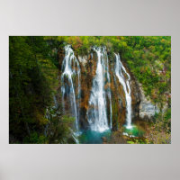 Höhenunterschied des Wasserfalls, Kroatien