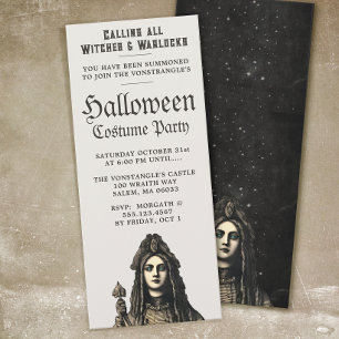 Hohepriesterin Hexe Halloween-Party-Einladung Einladung