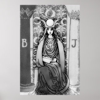Hohepriesterin-Tarot Poster