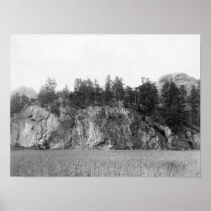 Höhepunkt der Unruhe im Schwarzen Berg Fotograf Poster