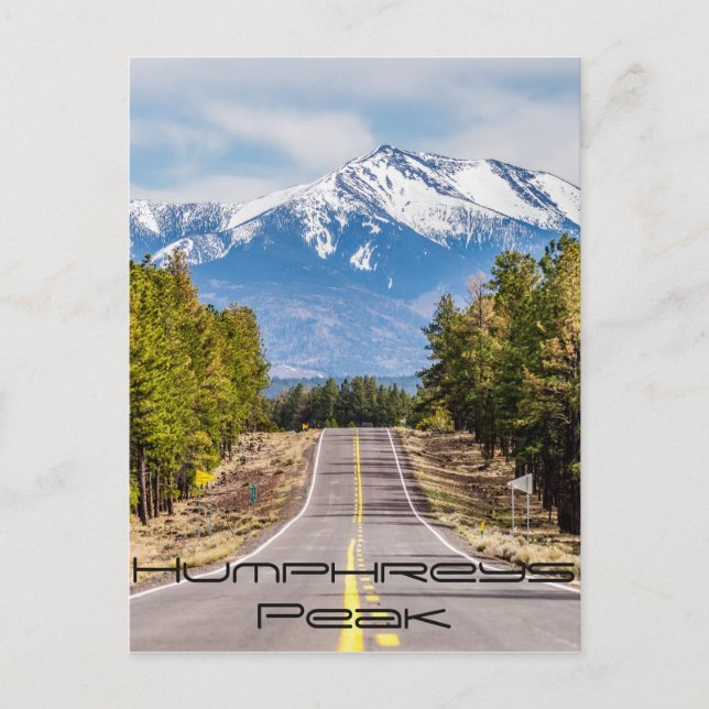 Höhepunkt des Humphrey-Berges in arizona nahe der  Postkarte (Vorderseite)