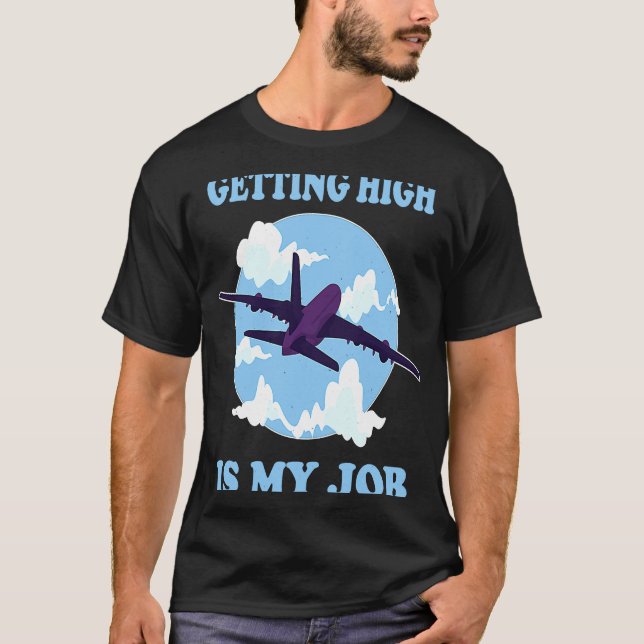 Höhepunkt ist die Stewardess meines Flugzeugs T-Shirt (Vorderseite)