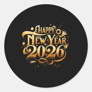 Höhepunkte für 2026 - Glückliche Prämie für Party Runder Aufkleber