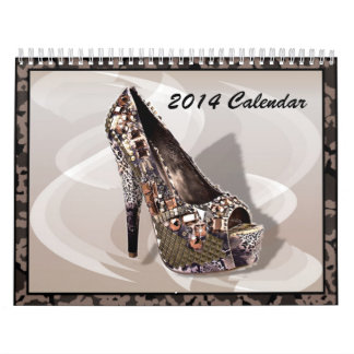 Hoher Absatz beschuht Mode-Kalender 2014 Kalender