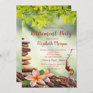 Hoher Absatz, Glas, Zen-Steine Landschaftsruhestan Einladung