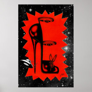 Hoher Absatz im Himmelspopster Poster