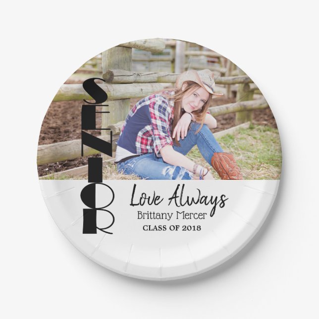 Hoher Abschluss Pappteller (Vorderseite)