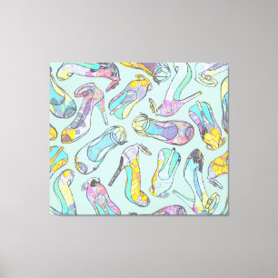 Hoher Heels Leinwanddruck