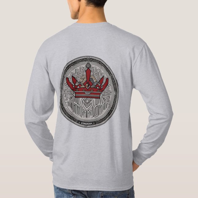 "Hoher Hoher Langschläfer Grauer T - Shirt" T-Shirt (Rückseite)