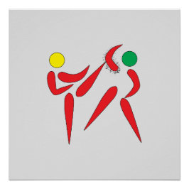 Hoher Kick Poster