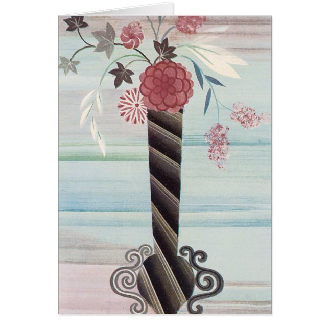 Hoher Kunst-Deko-Vase (Vorne)