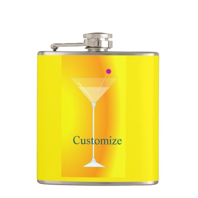 Hoher Martini-Cocktail Thunder_Cove Flachmann (Vorderseite)