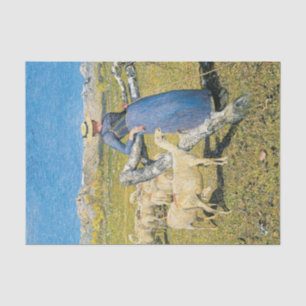 Hoher Noon in den Alpen von Giovanni Segantini Seidenpapier