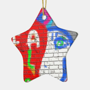 Hoher Priesterstar nie allein Graffiti Art Keramik Ornament