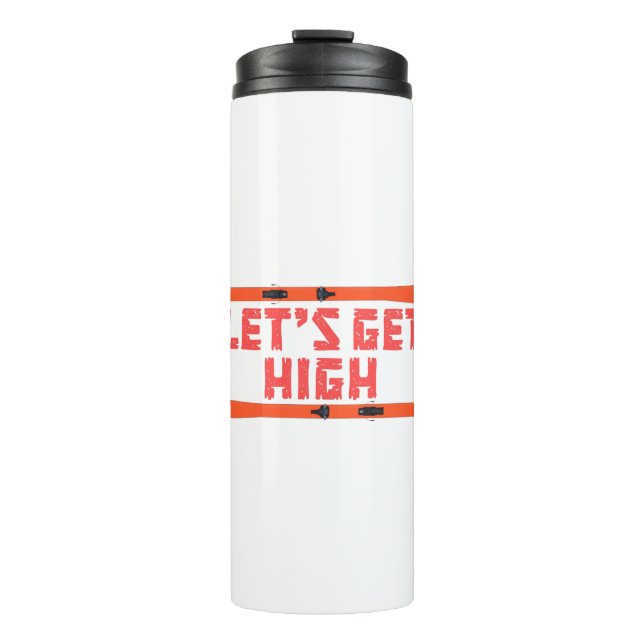 Hoher Ski Thermosbecher (Vorderseite)