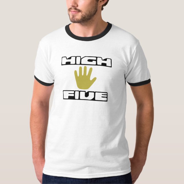 Hoher T - Shirt fünf (Vorderseite)