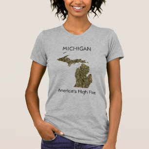 Hoher T - Shirt fünf Michigans - Amerikas