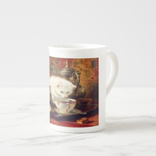 Hoher Tee-Knochen-China-Tasse Prozellantasse (Vorderseite Rechts)
