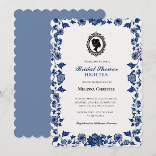 hoher Teegartenparty, schöne weiche Pastellfarben Einladung