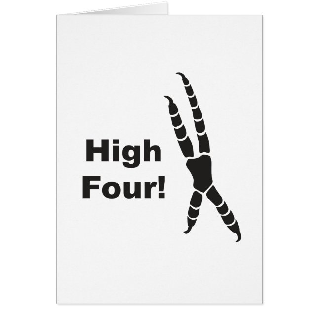 Hoher vier Papageien-Abdruck (Hoch fünf) (Vorne)